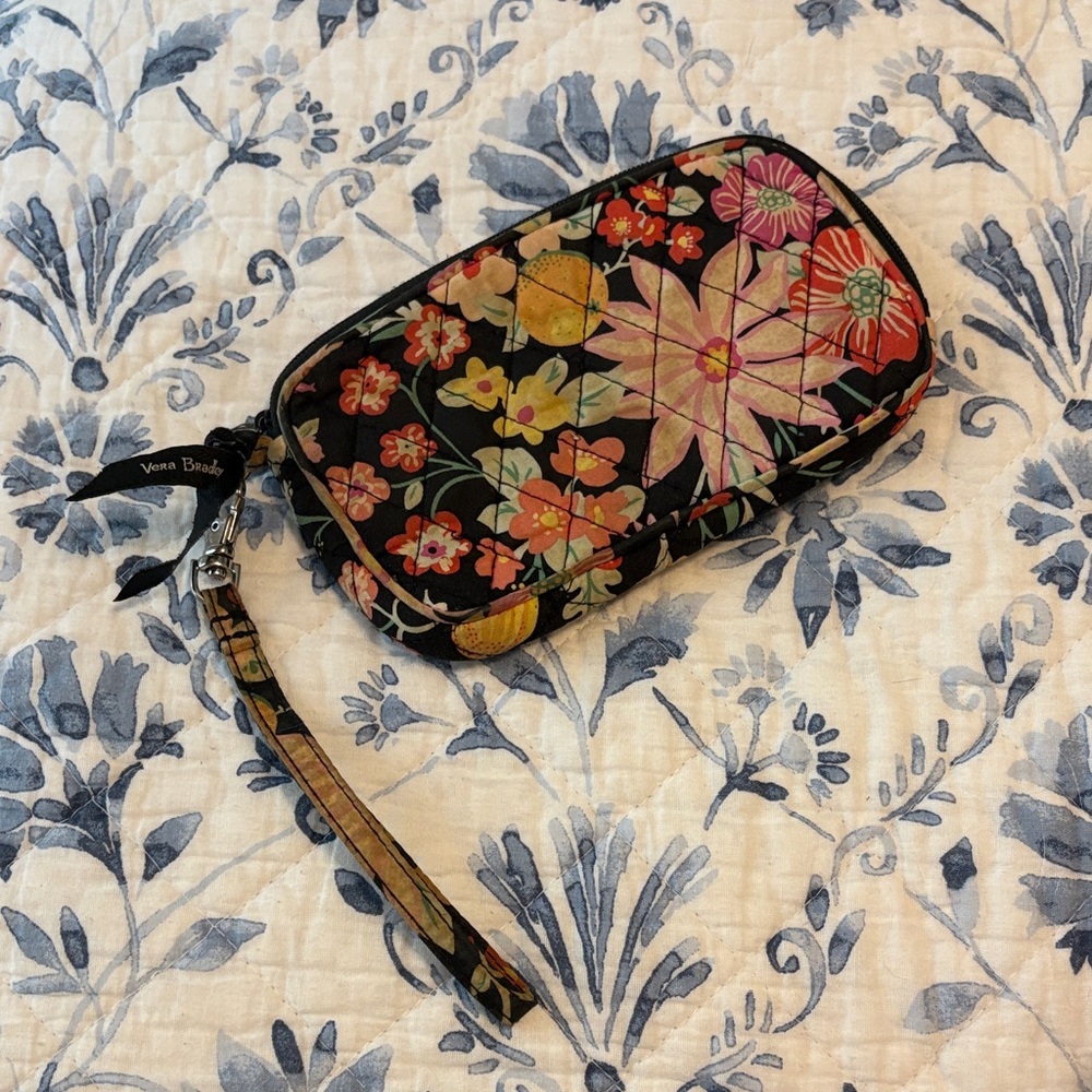 Vera Bradley Colorful Floral Wristlet